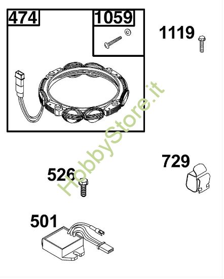 A - GRUPPO ALTERNATORE B&S - 40 €¦ 40R577-0002-H5 brand Stihl